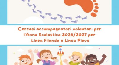 CERCASI ACCOMPAGNATORI VOLONTARI PER IL PIEDIBUS!