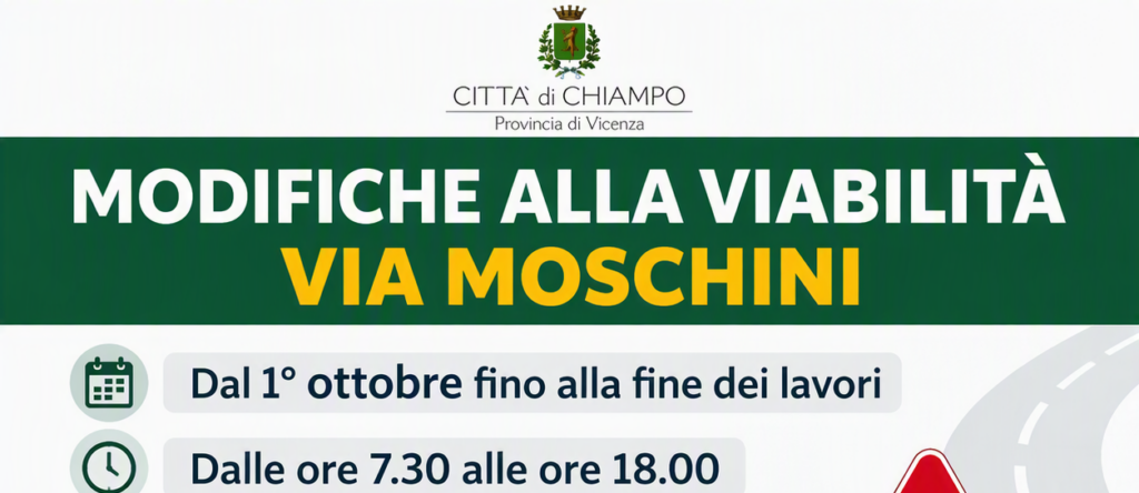 MODIFICA DELLA VIABILITA’ IN VIA MOSCHINI
