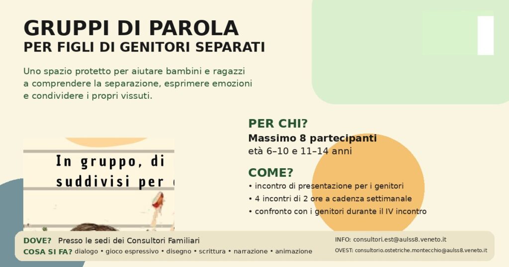 Percorso per figli di genitori separati